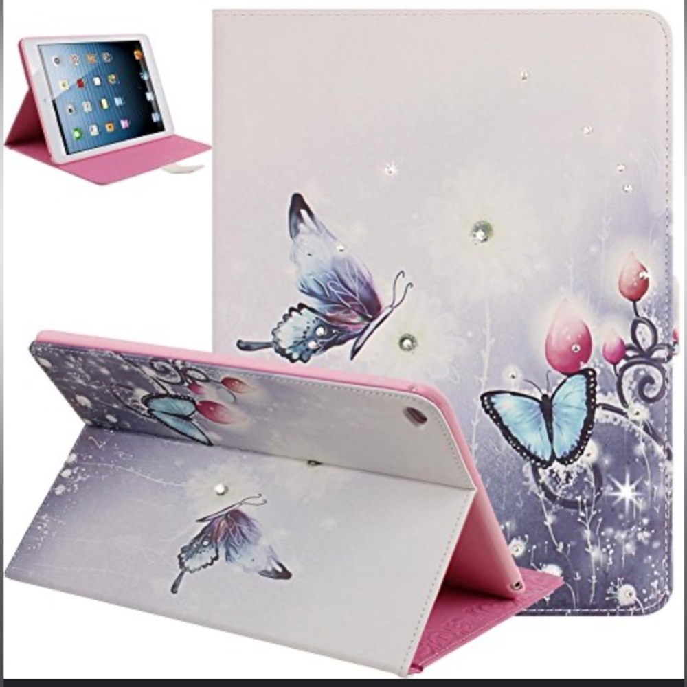 💖Angelina Bling Fairy girl Butterfly stand and case